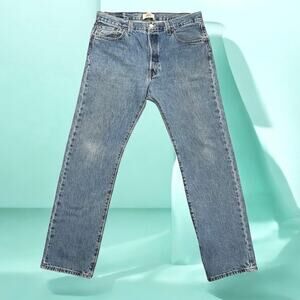 Vintage Levi's 501 Men's Blue Denim Jeans Button Fly Straight Leg 36x34